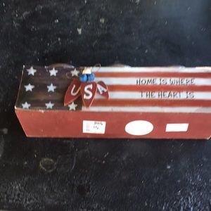 Vintage American pride ashtray/candle holder